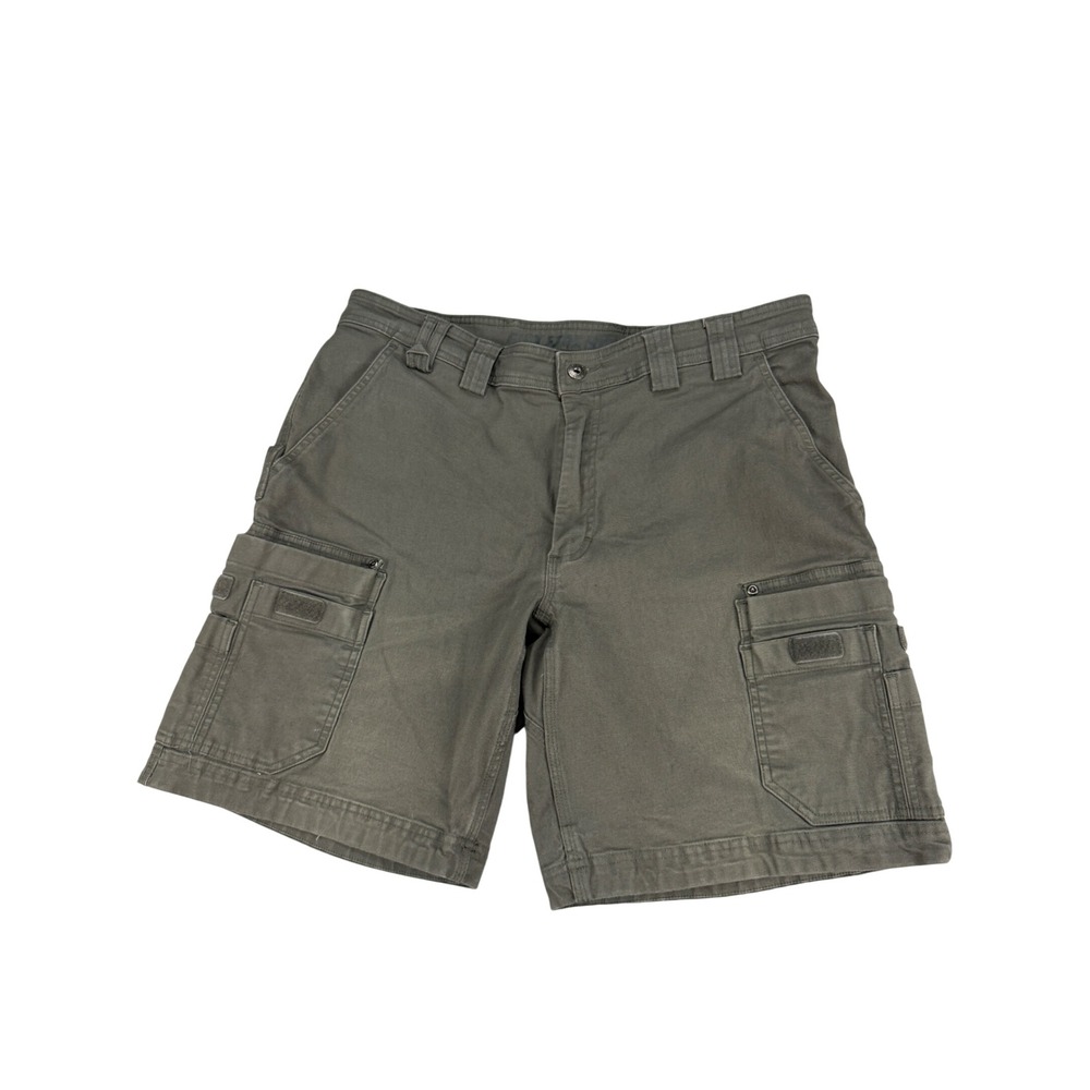 Duluth Trading Co Flex Fire Hose Cargo Shorts Mens 36 Relaxed Fit Gray Workwear